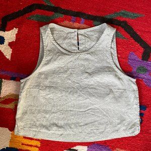 notPERFECTLINEN cropped linen top BAY